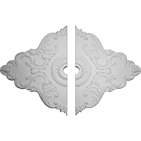 Ekena Millwork Piedmont Ceiling Medallion, 67 1/8"W x 48 5/8"H x 6"ID x 1 7/8"P CM67PE2-06000